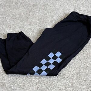 Firehouse Kids Black Checkered Joggers NWT- size L